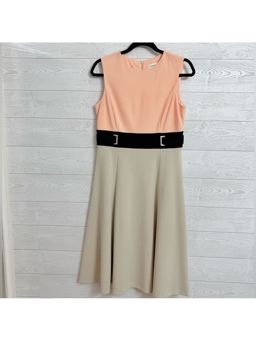 Calvin Klein Women’s Tri-Color Sleeveless Dress. Size 4